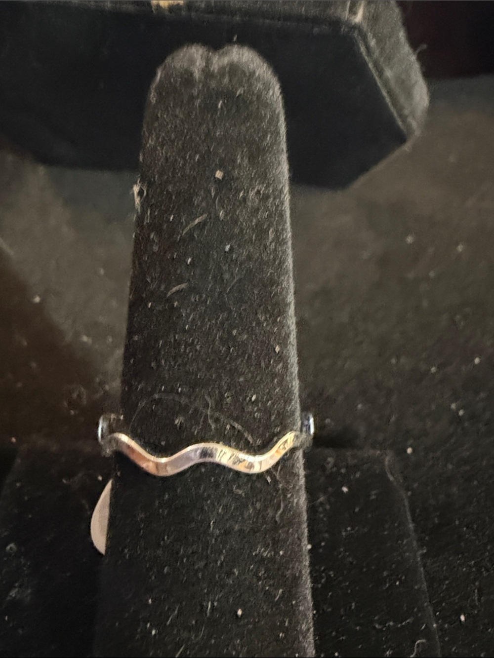 Sterling Silver Wavy Band Ring - Silver